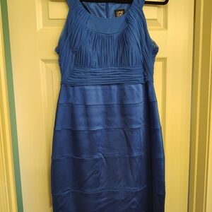 Jax Royal Blue Pleated Midi Dress